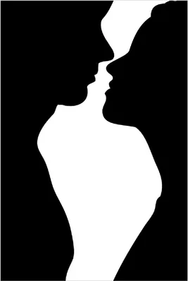 Produktbild von Wallario Poster - Mann und Frau, Kunstdruck Größe: 61 x 91,50 cm