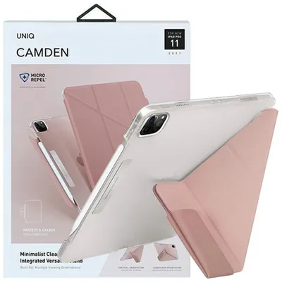 Zdjęcie produktu dla Uniq Etui Camden Ipad Pro 11" (2021) Różowy/Peony Pink Antimicrobial