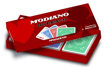 Productafbeelding van Modiano Buraco speelkaarten: 3 kaartspellen voor 6 spelers