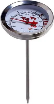 Produktbild von KITCHISIMO Fleischthermometer, Edelstahl, 12,5 x 5,2 x 5,2 cm