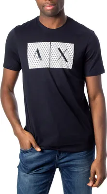 Produktbild von Armani Exchange Dunkelblaues T-Shirt mit Logo – Xs