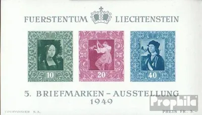 Produktbild von Briefmarken Liechtenstein 1949 Mi Block5 (kompl.Ausg.) gestempelt Briefmarkenausstellung