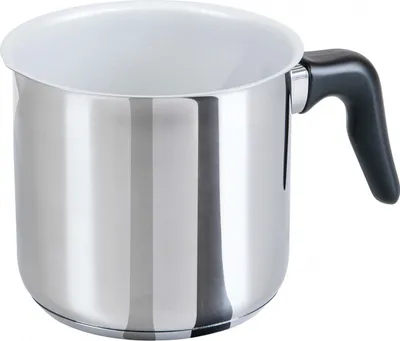 Produktbild von Genius Cerafit Steel Milchtop ohne Deckel 14 cm, Kleiner Topf 2 L, Milchkochtopf mit Keramikbeschichtung, spülmaschinenfest