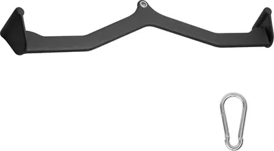 Zdjęcie produktu dla SucceBuy LAT pulldown attachment, cable pulldown machine V-bar, triceps pulldown bar z gumowym uchwytem, trening siłowy pleców i bicepsów do domowej siłowni