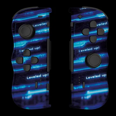Image de Lexip CRXLXTP0002, manette de jeu, Nintendo Switch 2, D-Pad, touches directionnelles, analogique / numérique, sans fil, noir, bleu