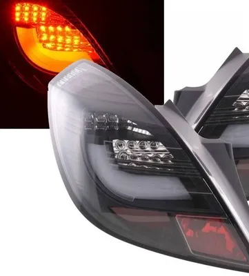 Produktbild von Rückleuchten Heckleuchten schwarz für Opel Corsa D ab 2006 3-Türer LED Lightbar