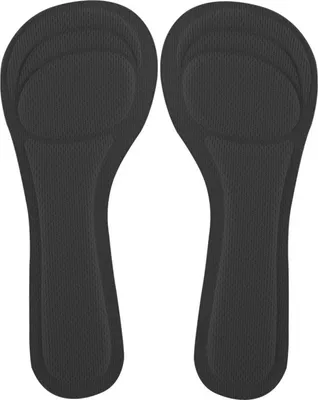 Produktbild von INF Schwamm 3/4 Einlegesohlen für hohe Schuhe & Sandalen (2 Paar) Schwarz
