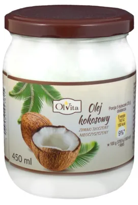 Produktbild von Olvita Kaltgepresstes Kokosnussöl 450 ml