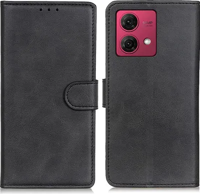 Produktbild von Motorola Moto G84 Hülle - Coverup Luxus Klapphülle - Schwarz