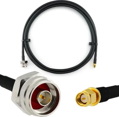 Produktbild von 3m SMA Stecker auf N Stecker Hex/Rändel Kopf — HF-240 (LMR 240 Äquivalent) Verlängerung Antennenkabel  — für WiFi RF Antenne GSM LTE 4G 5G 6G Router Signalverstärker Lora Ham CB Funk