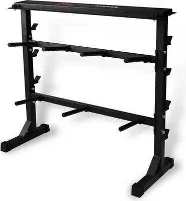 Produktbild von Hantelablage Hantelständer Langhantelständer Hantelbaum Gewichteständer Ablage, Color:Schwarz