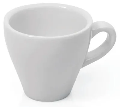 Produktbild von 48x Espresso Tasse Obertasse Italia 90 ml weiß, Porzellan