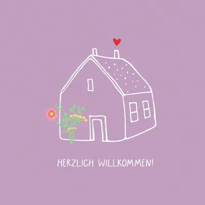 Produktbild von RP 20 Servietten Herzlich Willkommen - Willkommen im Haus 33x33cm