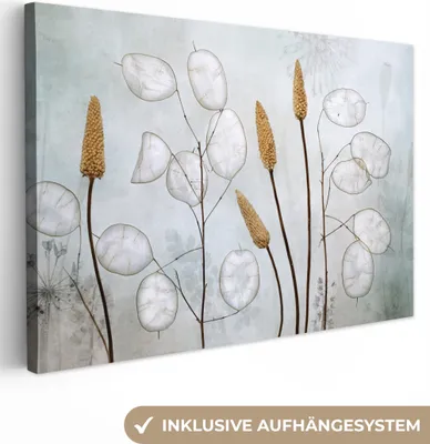 Zdjęcie produktu dla OneMillionCanvasses® - Obraz na płótnie - 140x90 cm, martwa natura - suszone kwiaty - natura, dekoracja ścienna - zdjęcie na płótnie - obraz na drewnianej ramie