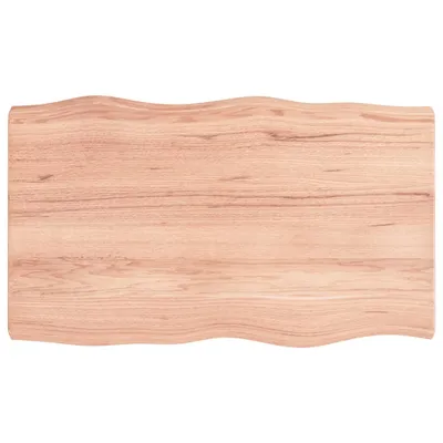 Produktbild von Tischplatte 100x60x(2-6) cm Massivholz Behandelt Baumkante