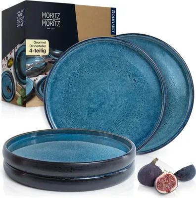 Produktbild von Moritz & Moritz SOLID 4x Dinnerteller Blau