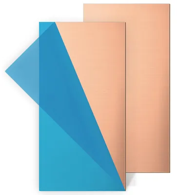 Kupferblech 2 Stk. 1 mm 200x100 mm rein für Handwerk
