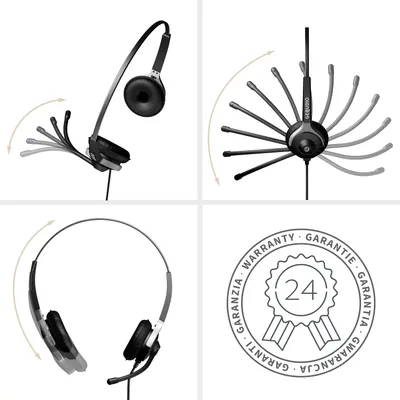 Image de GEQUDIO WA9026 GEQUDIO Headset 2-Ohr mit 3,5mm Klinke