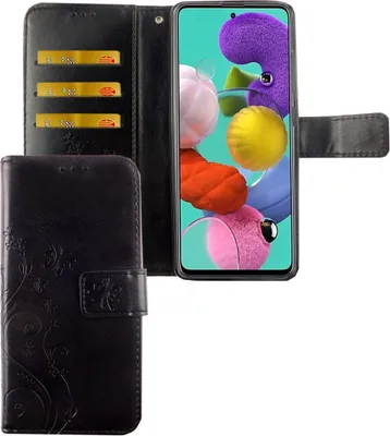 Zdjęcie produktu dla Samsung Galaxy A71 etui na telefon komórkowy etui ochronne etui z klapką etui na kartę czarny