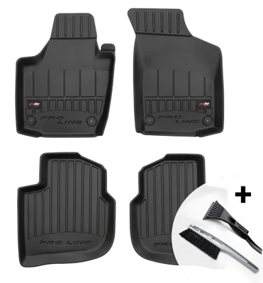 Produktbild von moto-MOLTICO 3D Gummimatten Auto, 4-teiliges Set, Allwetter Gummi Fußmatten, Antirutsch & Wasserfest Autoteppiche - passend für Seat Toledo IV ab 2013