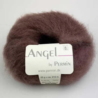 Imagen del producto de Angel de Permin – Hilo de mohair y seda para niños (70/30) (color: nougat droom)