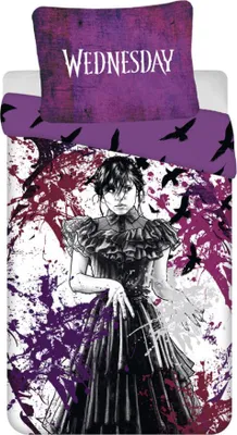 Immagine prodotto di JERRY FABRICS Lino incluso Mercoledì Raven micro Poliestere - microfibra, 140/200, 70/90 cm