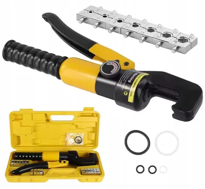 Immagine prodotto di HexCrimp Pro 70T – Crimpatrice idraulica esagonale | 4–70 mm² | 8 matrici | Forza 8 tonnellate | Per manicotti | In valigetta | Crimpatrice per cavi