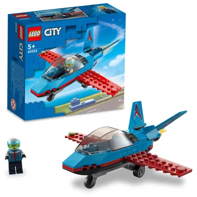 Zdjęcie produktu dla LEGO 60323 Samolot kaskaderski City z minifigurką pilota