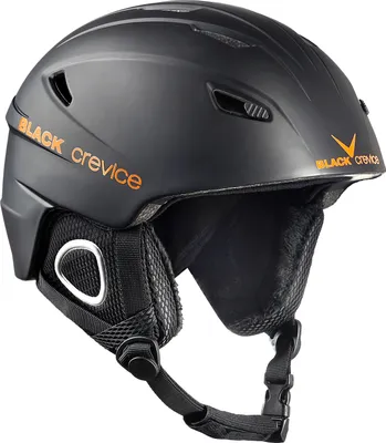Produktbild von BLACK CREVICE Ski-& Snowboardhelm - Modell KITZBÜHEL | Farbe: Black/Orange | Größe: L