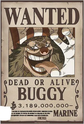 Produktbild von Poster One Piece Wanted Buggy Wano 38x52cm