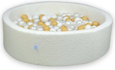 Obrázok produktu pre Guľôčkový bazén 110x30 Boucle White - so 400 guľôčkami / biela, perleťová, béžová