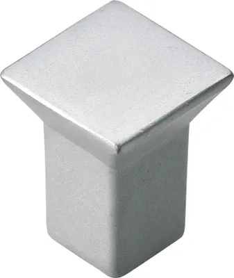Produktbild von Hettich Möbelknopf silber 18,0 x 18,0 mm - 1 Stück