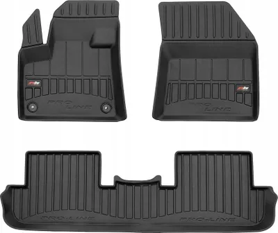Immagine prodotto di TAPPETINI IN GOMMA E TAPPETINO TERGICRISTALLO PEUGEOT 3008 2 dal 2016 - VASSOI 3D