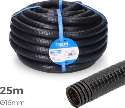 Image de Gaine Préfilée Extérieure 16mm Protection Câbles Extérieurs Ip67 - Edm