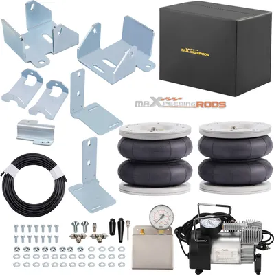 Produktbild von 2x Luftfederbalg + 12V Kompressor Kit Kit for Ford Transit 2001- 4000 KG