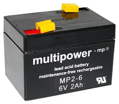 Produktbild von Multipower - MP2-6 - 6 Volt 2000mAh Pb