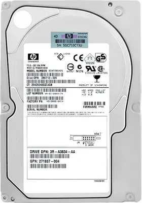 Immagine prodotto di Disco rigido HP BD07285A25 72,8 GB 10000Rpm U320 SCSI 80Pin 3,5" 286712-005