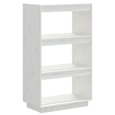 Zdjęcie produktu dla vidaXL Regał/przegroda do pokoju biały 60x35x103 cm lite drewno sosnowe