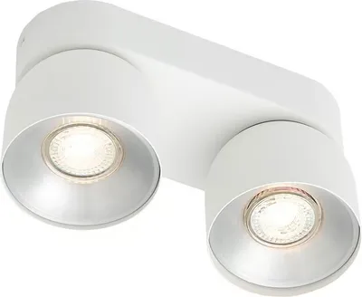 Immagine prodotto di Plafoniera LED inclinabile NORDLUX Pitcher, variante: Ø 100 x 240 mm , GU10, 2 x 10 W, bianco