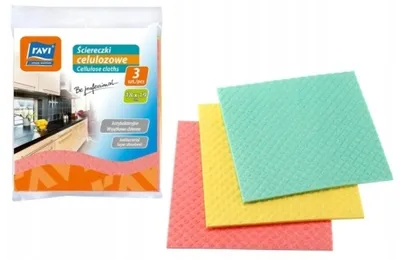 Image de Lingettes éponges cellulosiques absorbantes 3 pièces