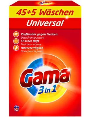 Zdjęcie produktu dla Gama, Uniwersalny proszek do prania, 1,625 kg