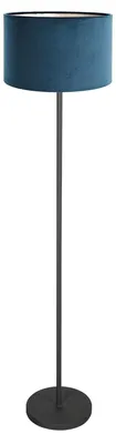 Image de Lampadaire - bleu noir - NOOR - métal textile - lampe d'ambiance - E27 - 4446ZW - Mexlite