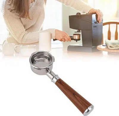 Obrázek produktu pro Portafilter 58 mm s rukojetí z masivního dřeva, kávový