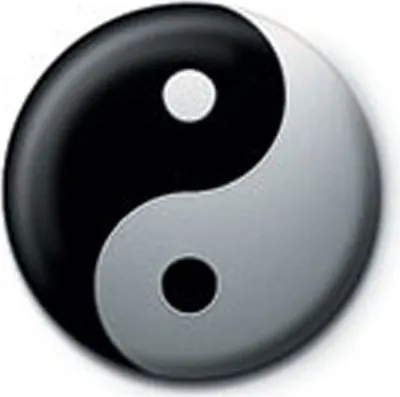Obrázek produktu pro Zábava - Odznak s knoflíkem - Yin Yang