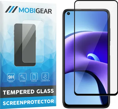 Produktbild von Mobigear Premium  Xiaomi Redmi Note 9T Panzerglas Gehärtetes Glas Displayschutz - Hüllenfreundlich - Schwarz