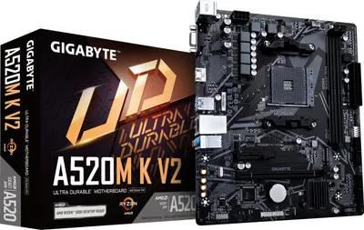 Produktbild von Gigabyte MB GBT AMD AM4 A520M K V2 1.0