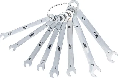 Immagine prodotto di BGS TECHNIC Set di chiavi combinate/chiave ad anello, BGS, 8646, 3,2...10 mm, 8 pezzi