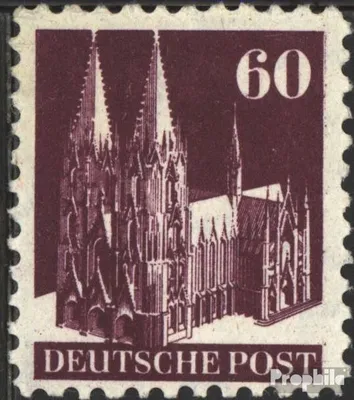 Produktbild von Briefmarken Bizone (Alliierte Besetzung) 1948 Mi 93W I B postfrisch Bauten