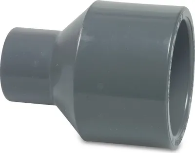 Produktbild von Mega Reduziermuffe PVC-U 63/50 mm x 25 mm Klebestutzen/Klebemuffe x Klebemuffe 16 bar, grau