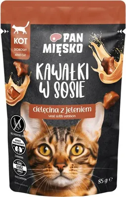 Image de Pan Meat Veau avec cerf Adult 85g